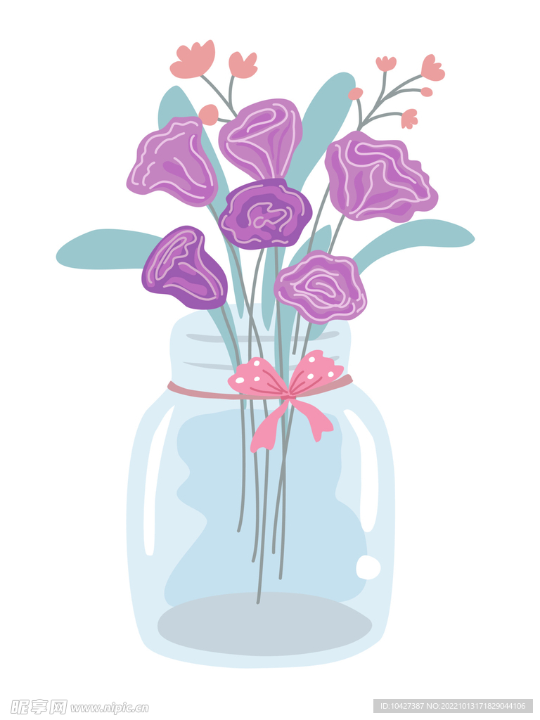 卡通花