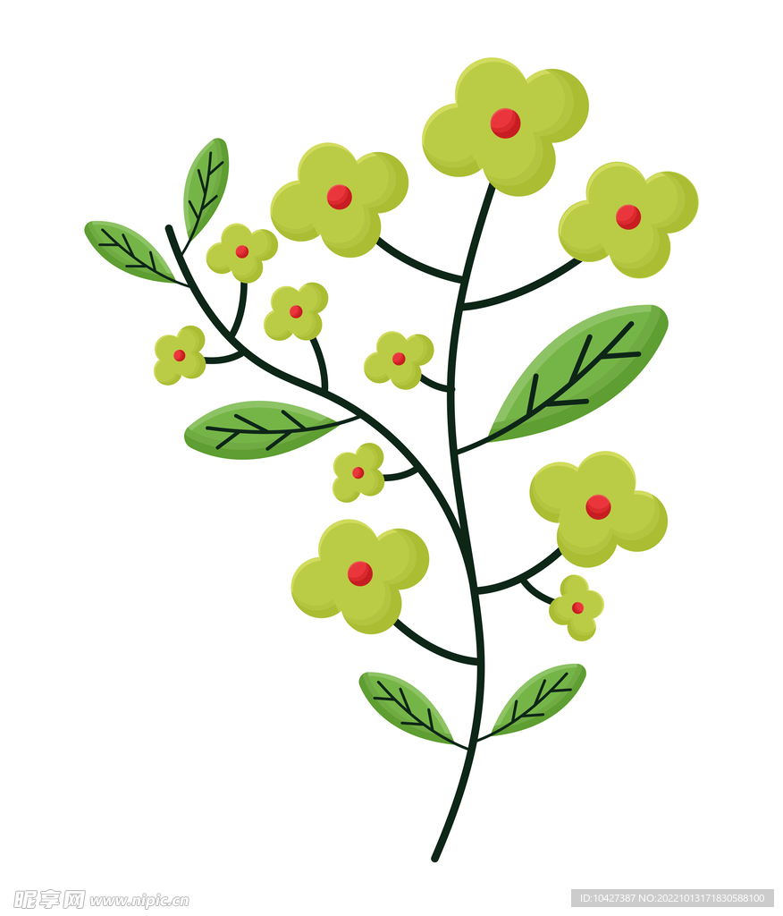 卡通花