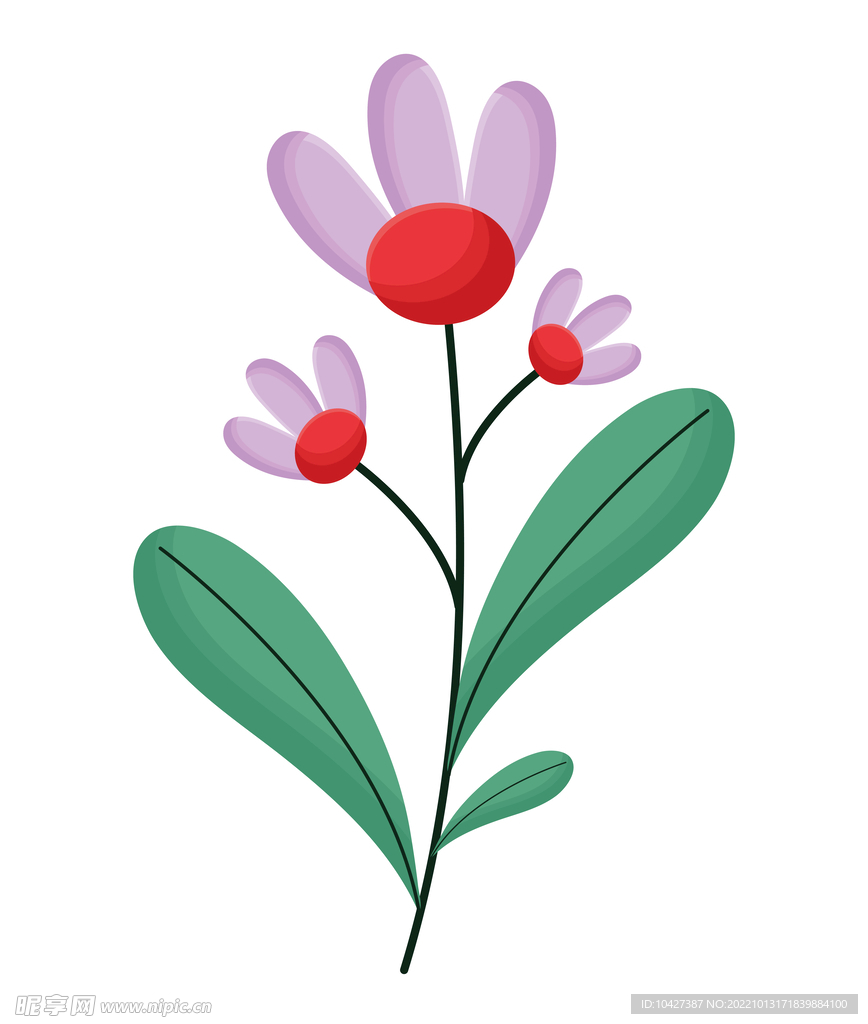 卡通花