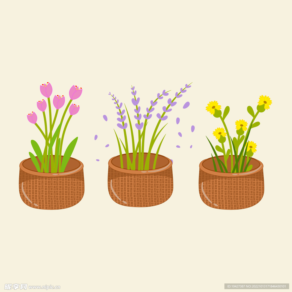 卡通花