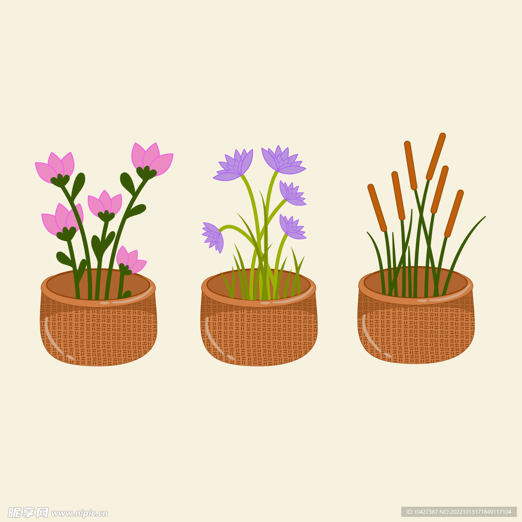 卡通花