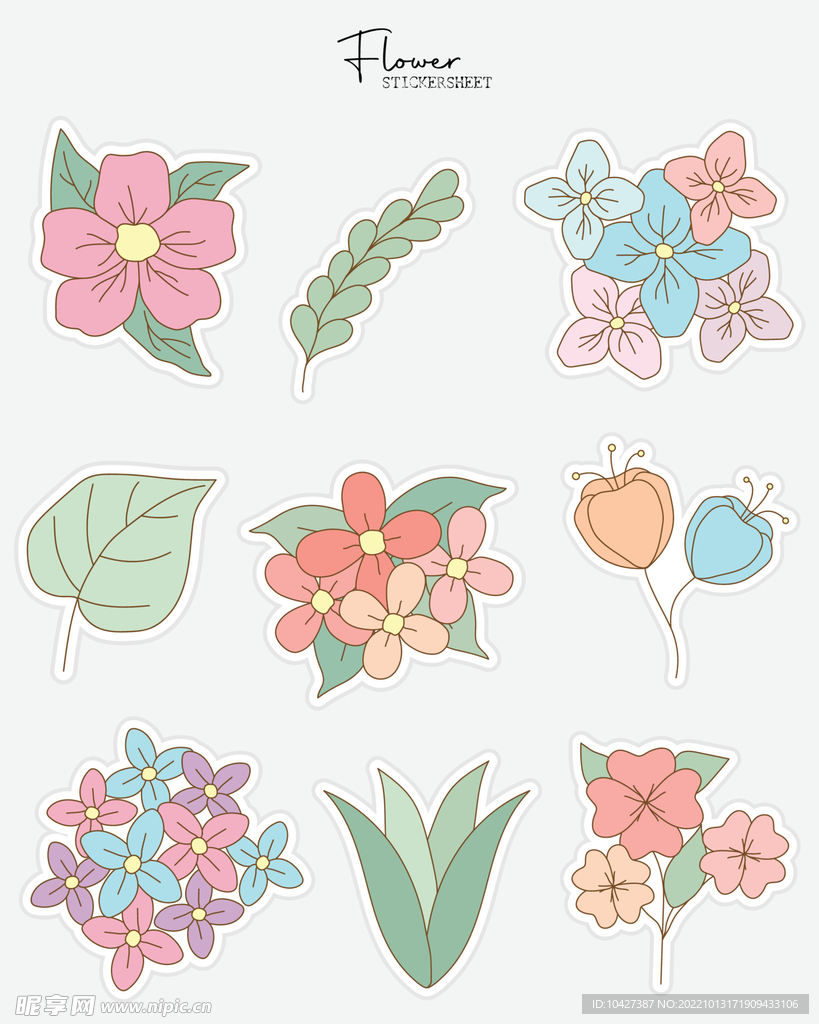 卡通花