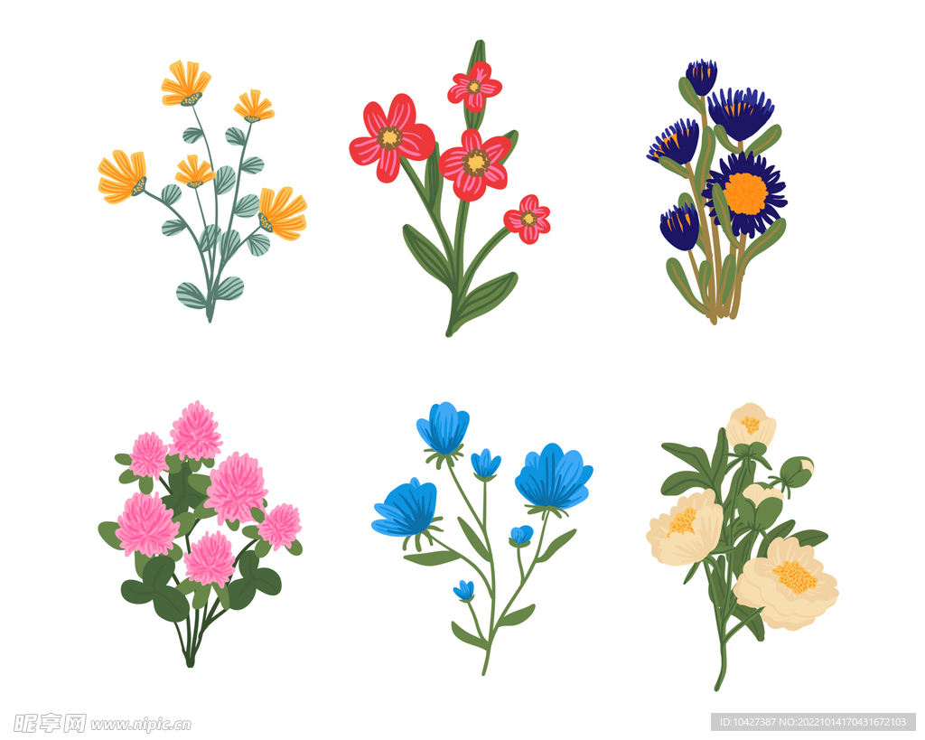 卡通花