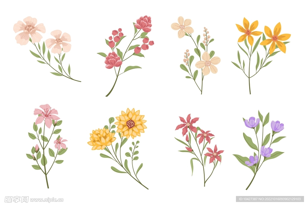 卡通花