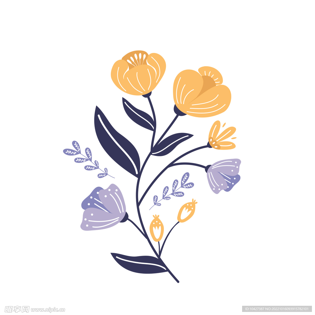 卡通花