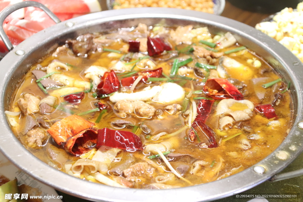 水煮杂烩 鸭茎 肉片