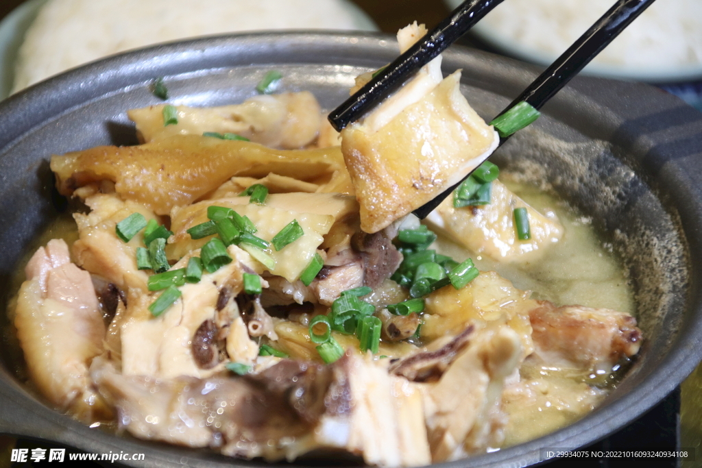 醉酒鸡 鸡肉 砂锅鸡