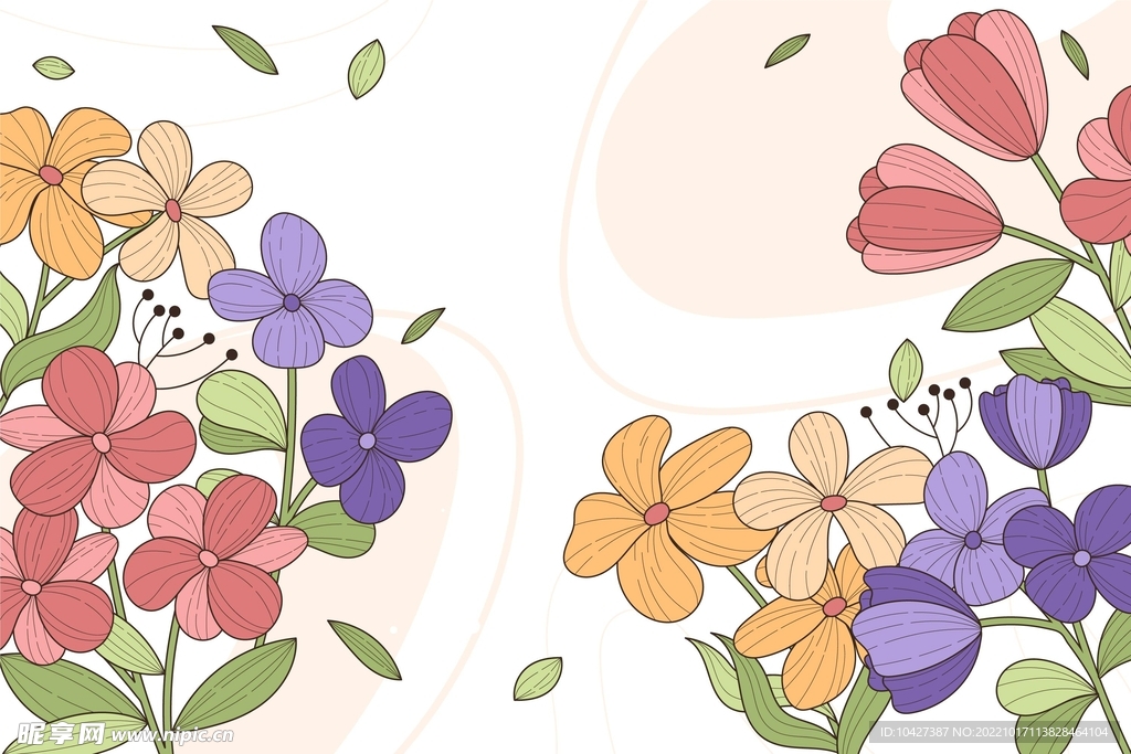 卡通花