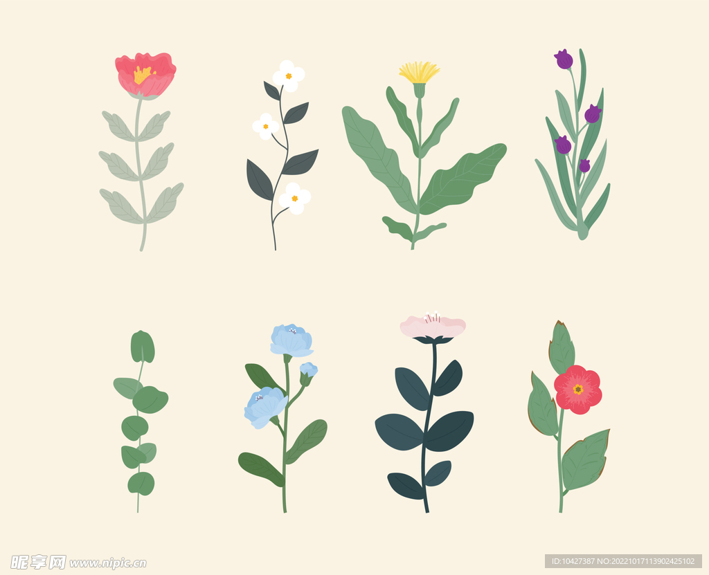 卡通花