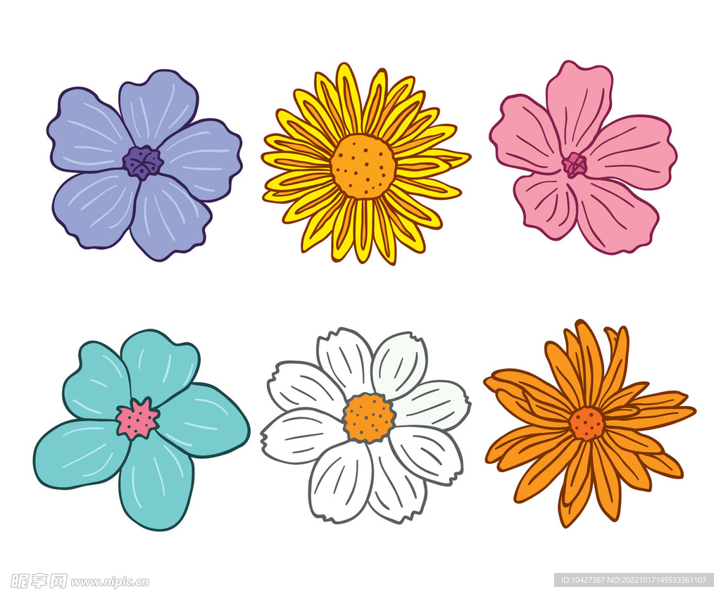 卡通花