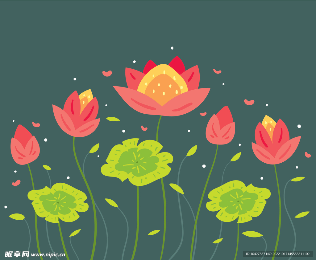 卡通花