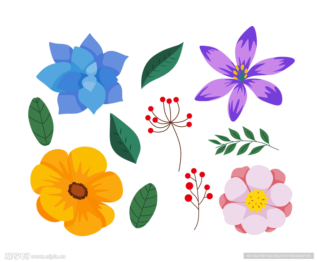 卡通花