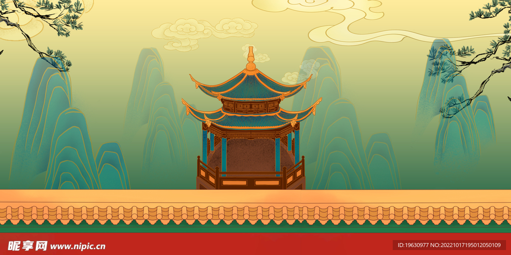 国朝风背景