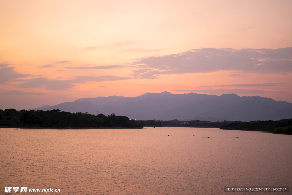 日落 夕阳 彩霞 