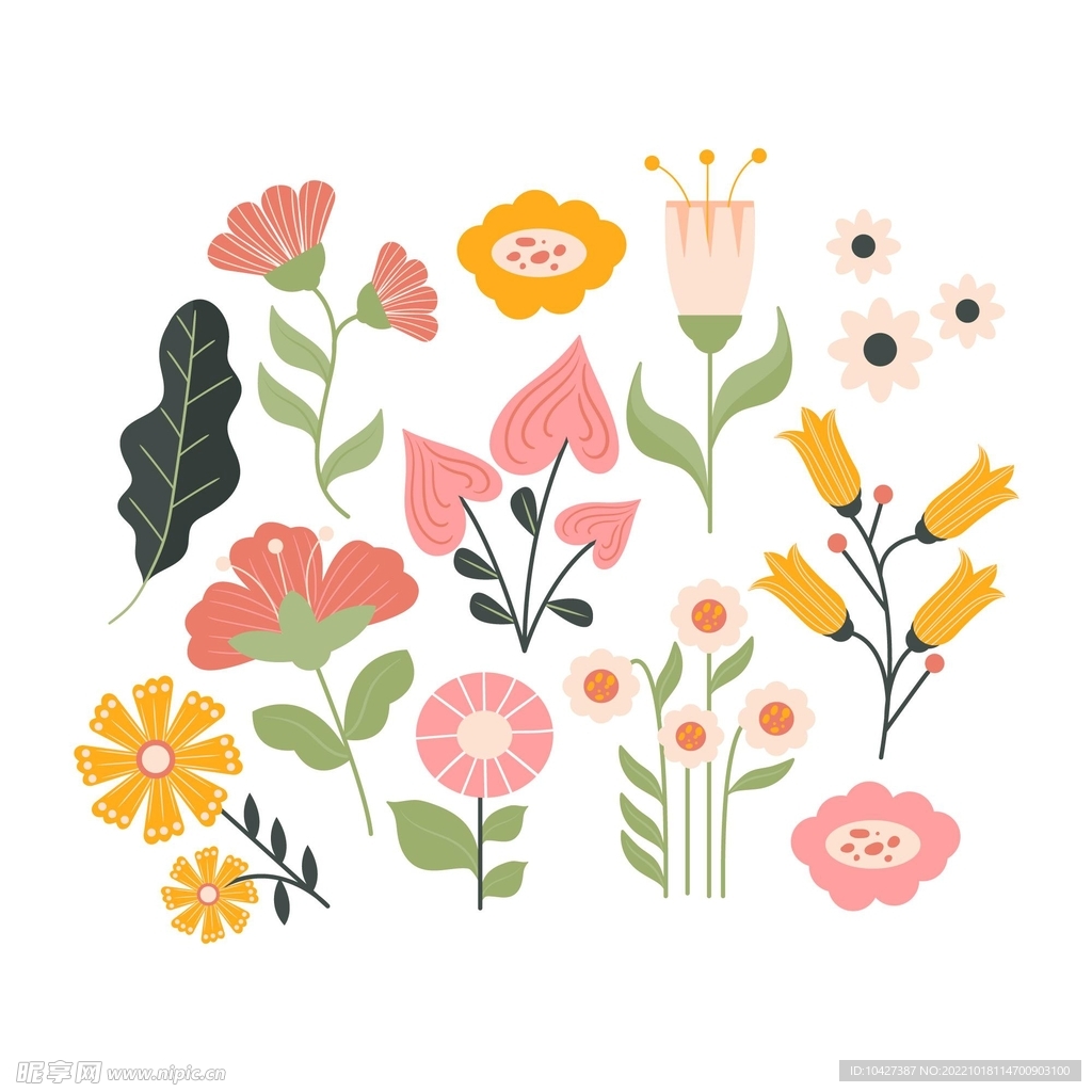 卡通花
