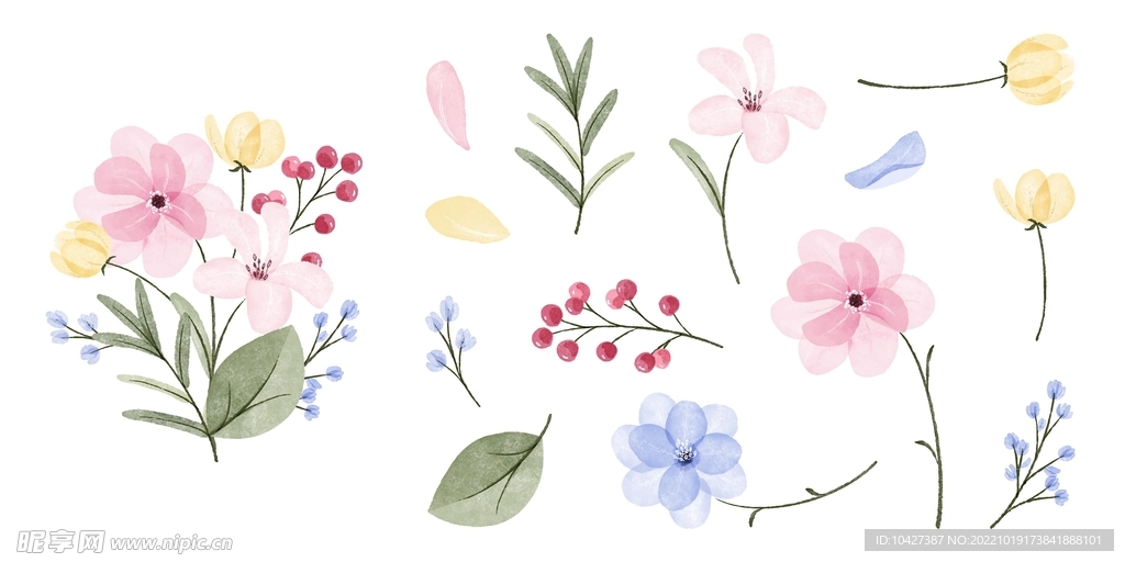 卡通花
