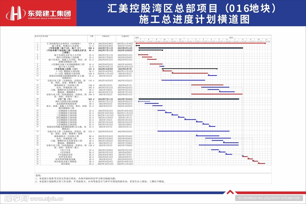 施工进度计划