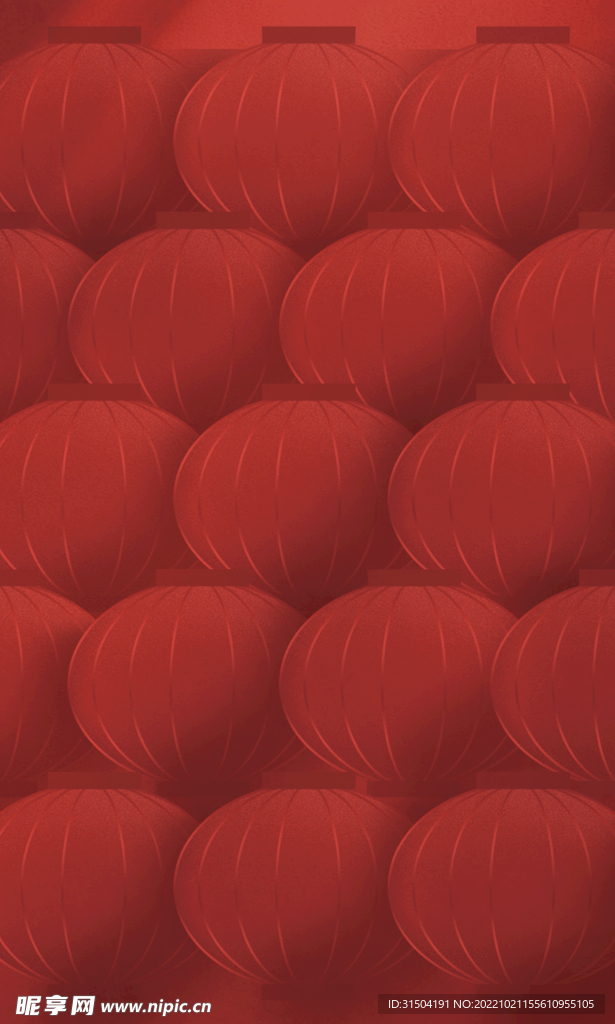 灯笼红色科技背景