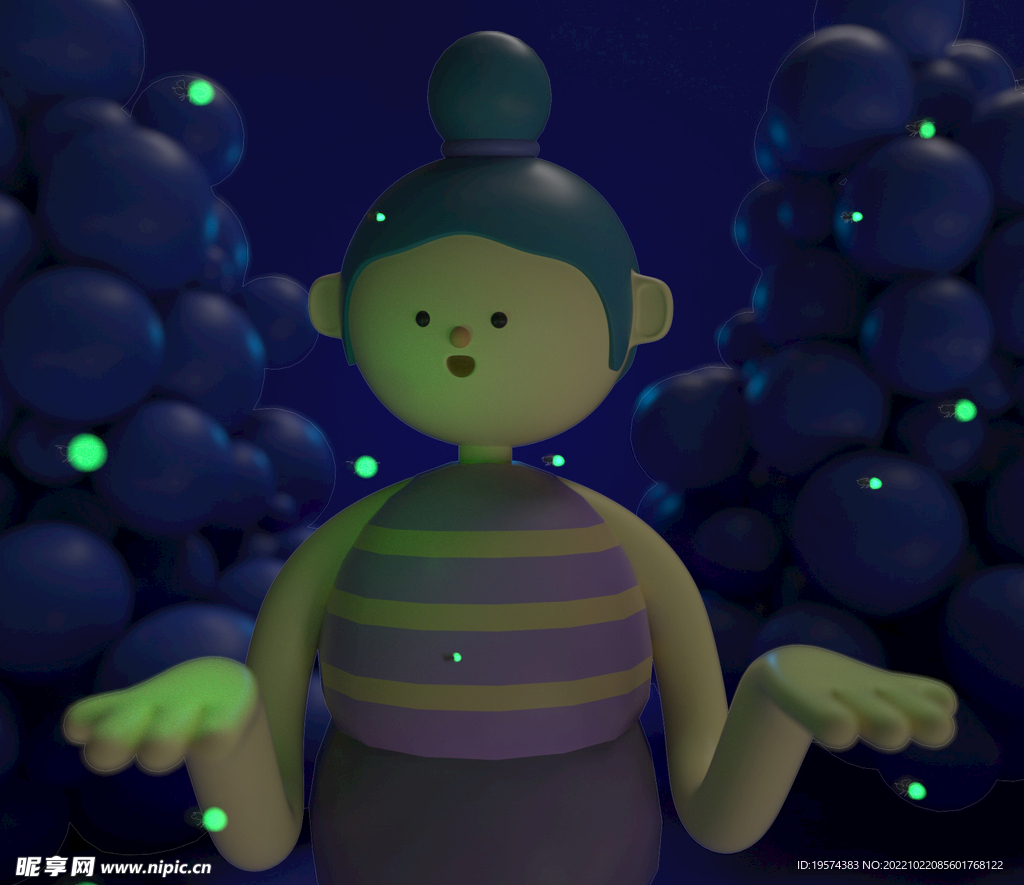 C4D模型 卡通人 
