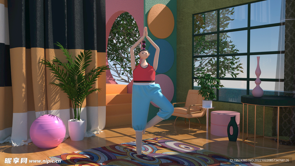 C4D模型 卡通人 