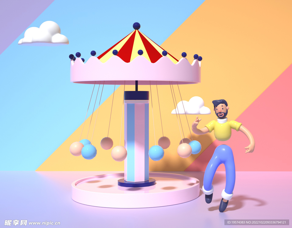 C4D模型 卡通人物  