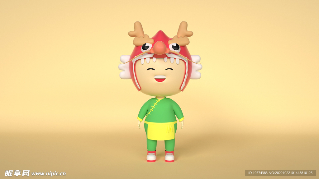 C4D模型儿童