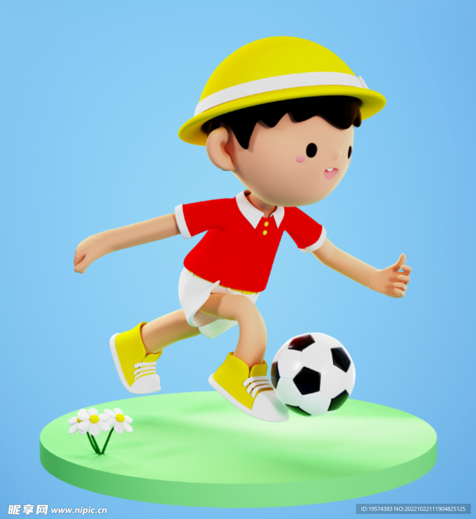 C4D模型 小孩