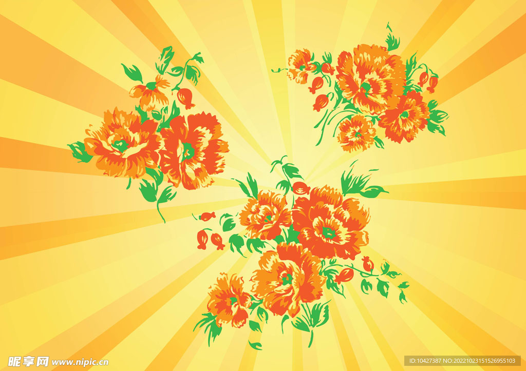 卡通花