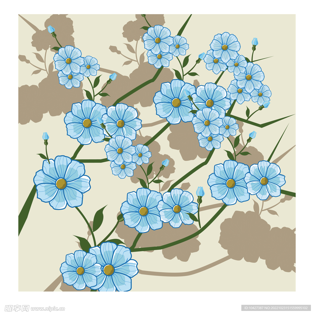 卡通花