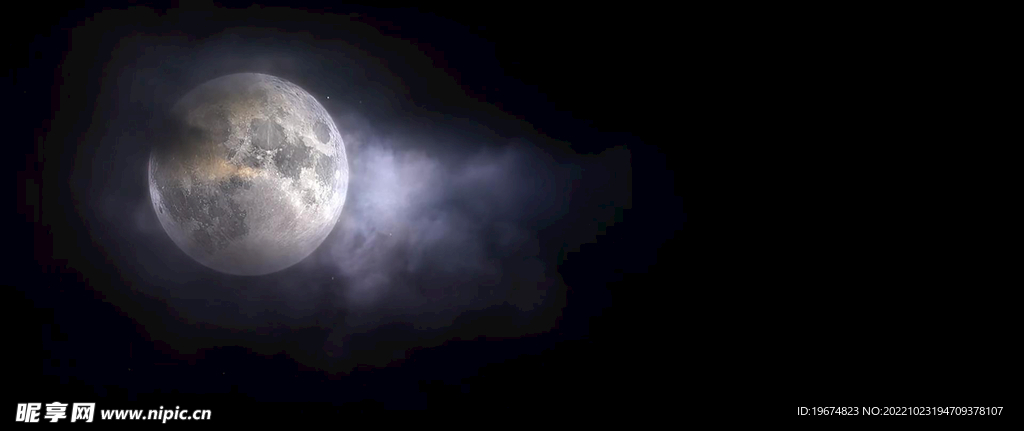 壁纸 黑夜月亮