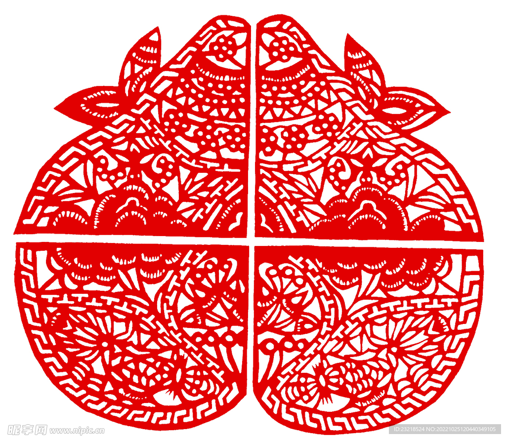 仙桃 窗花 剪纸