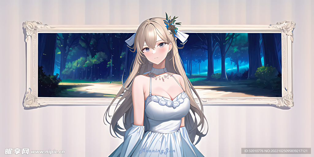 长发美女