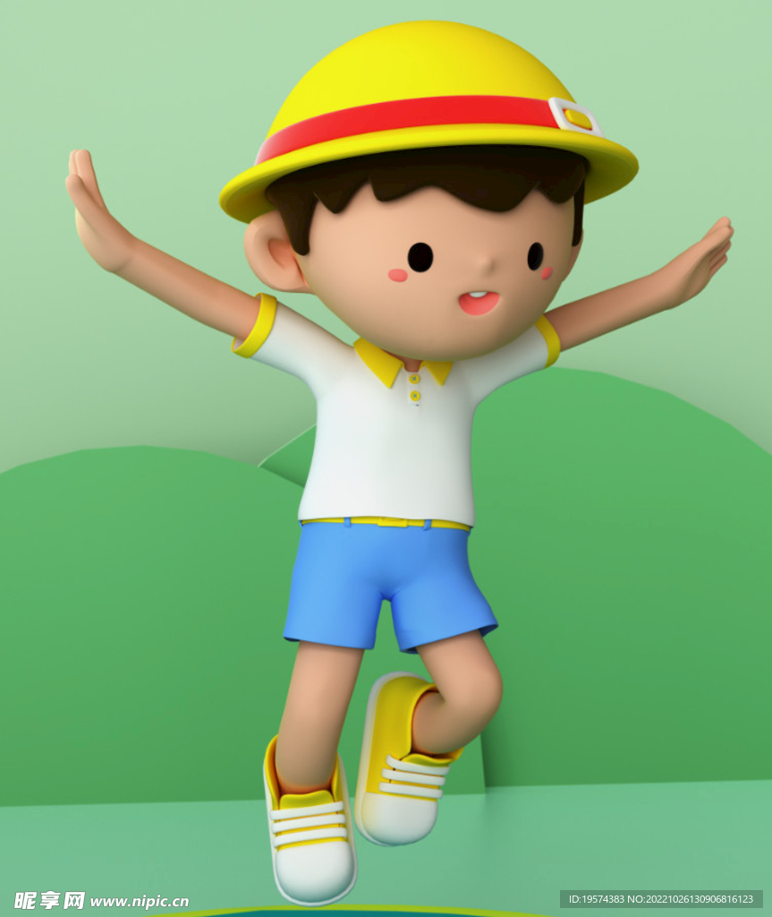 C4D模型 卡通人  