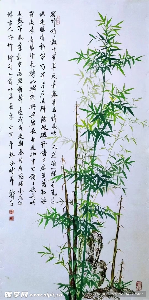 密竹娟娟数十篁