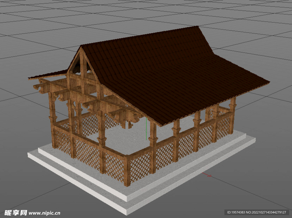 C4D模型建筑