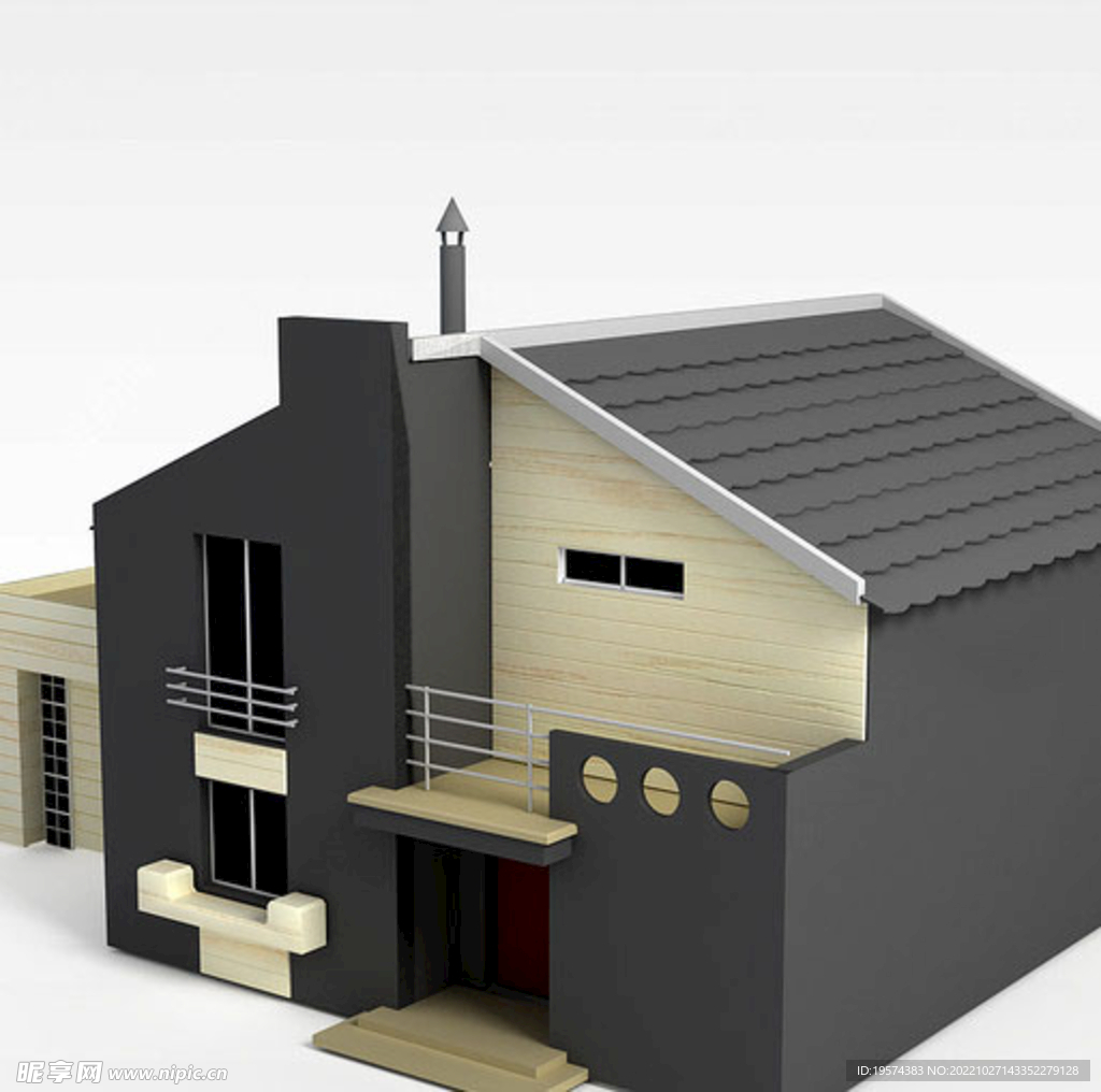C4D模型建筑
