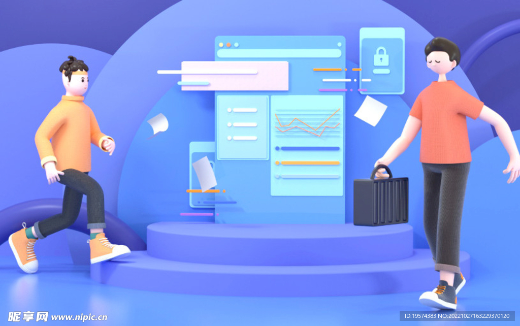 C4D模型 卡通人  