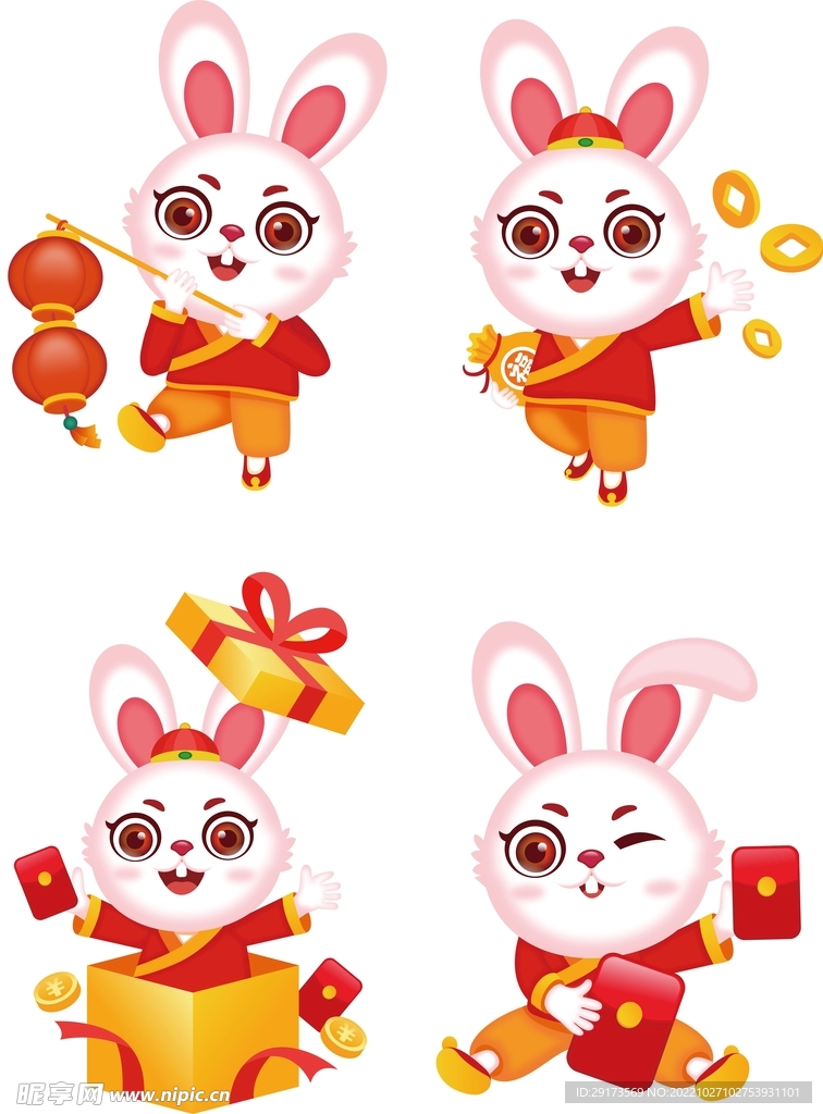 新春卡通兔