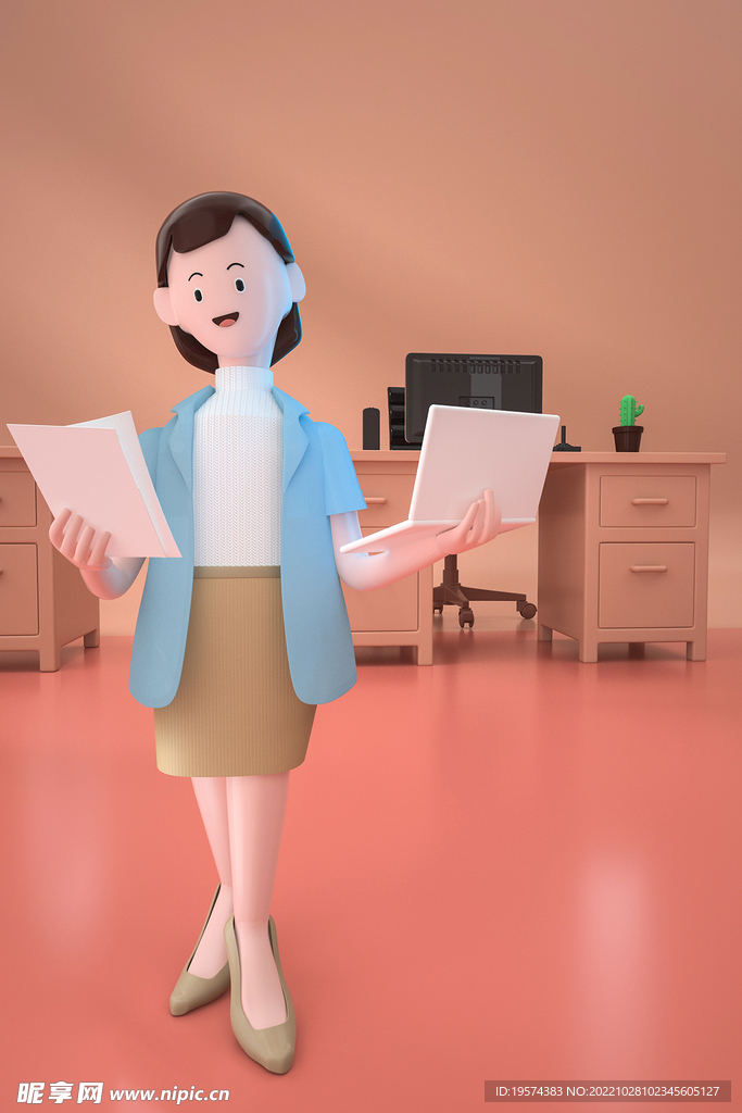 C4D模型 卡通人   