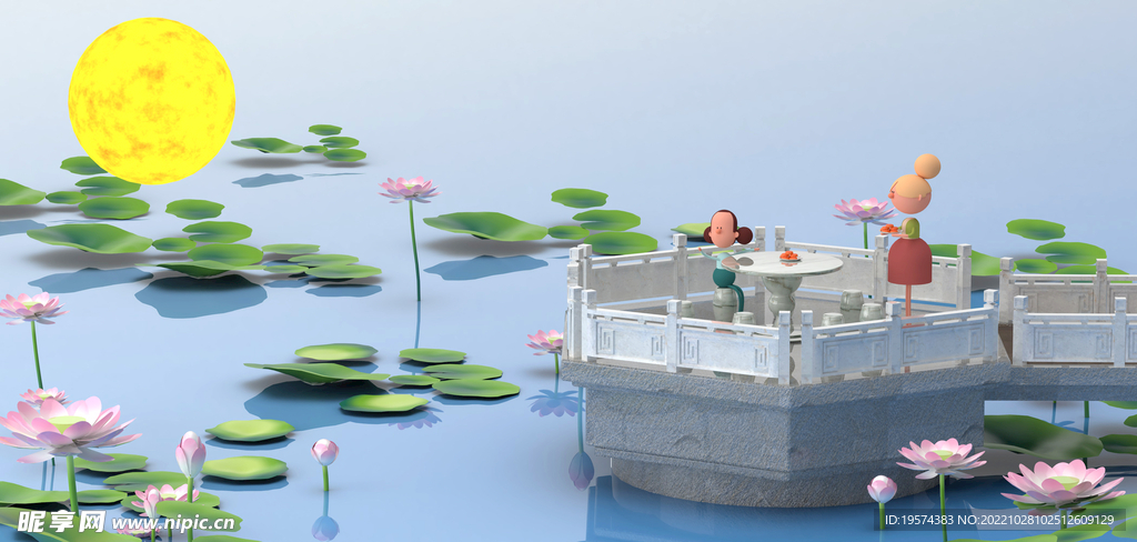 C4D模型风景