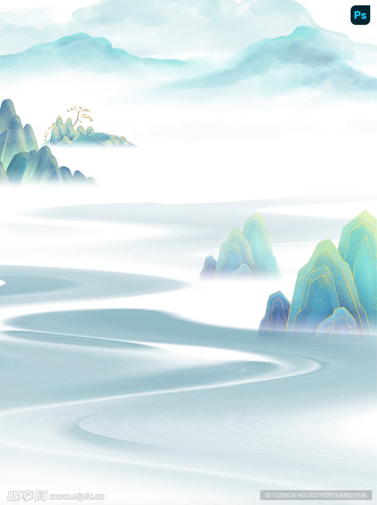 中国风素材水墨背景