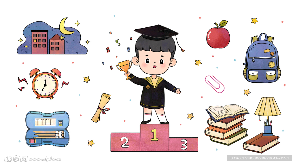 简笔画小学生