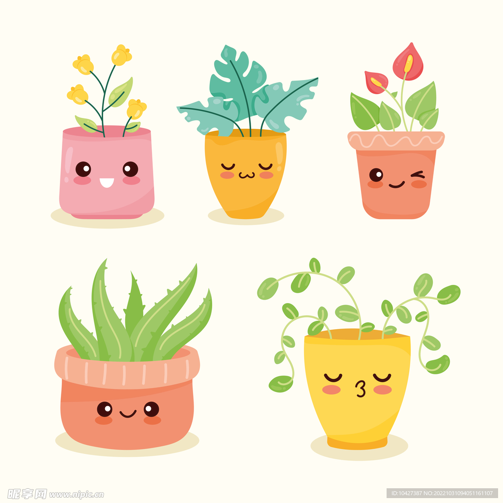 卡通花