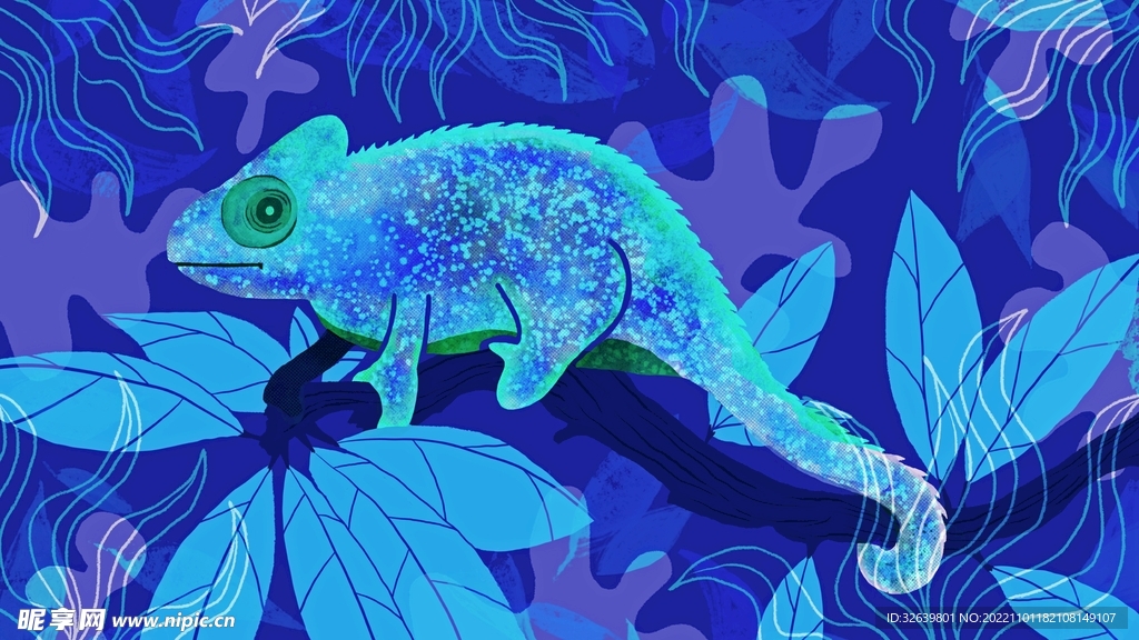 蜥蜴插画