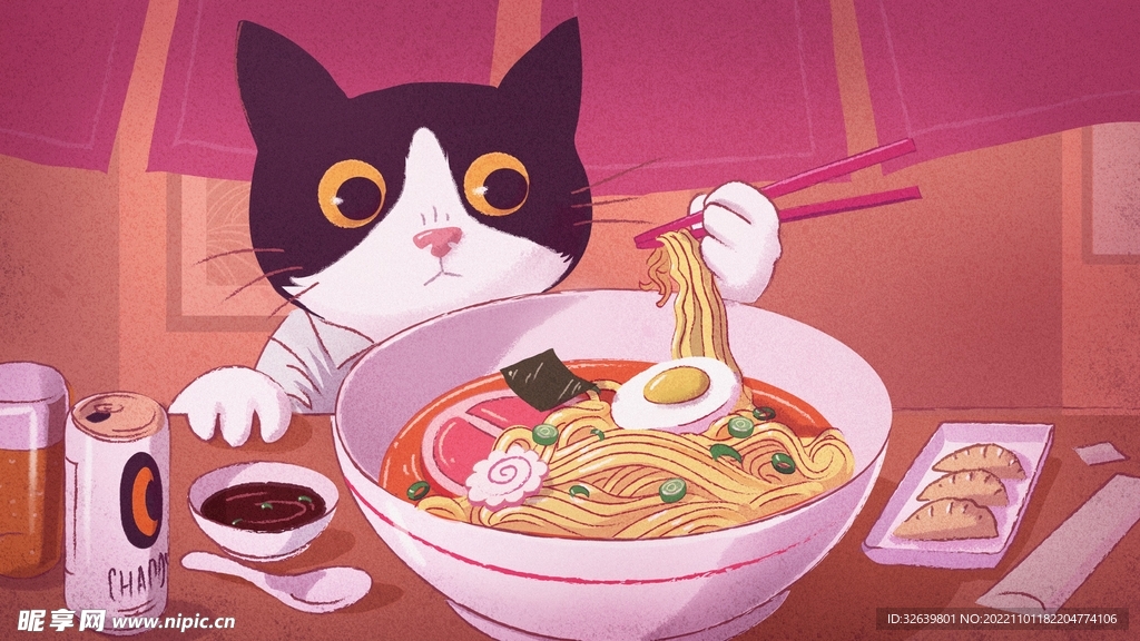 偷吃的小猫咪