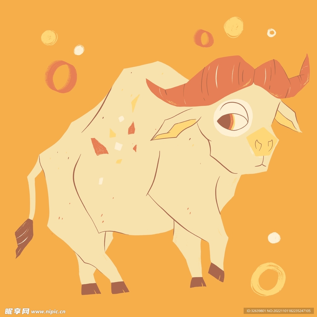 牛插画