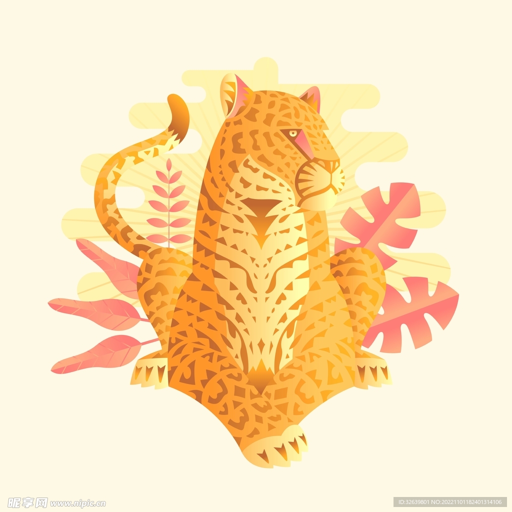 老虎插画
