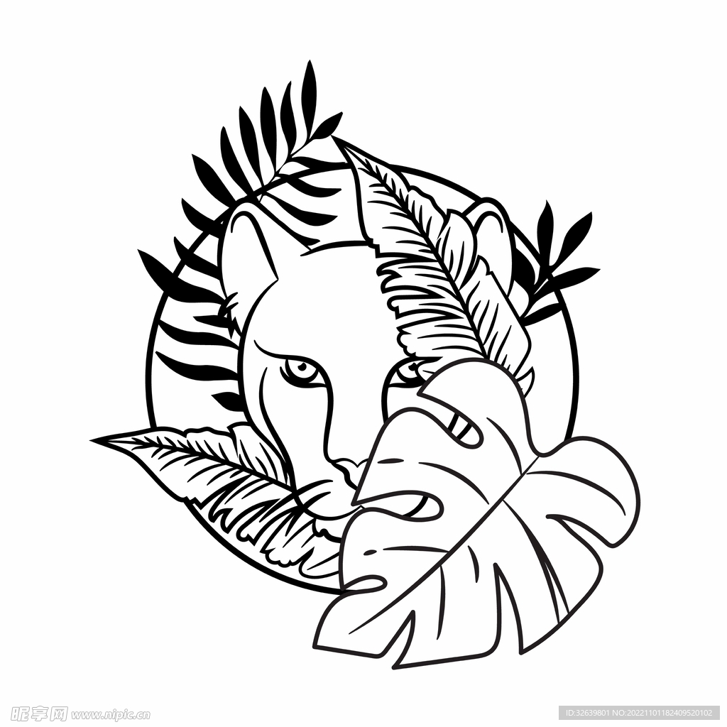 狮子简笔画