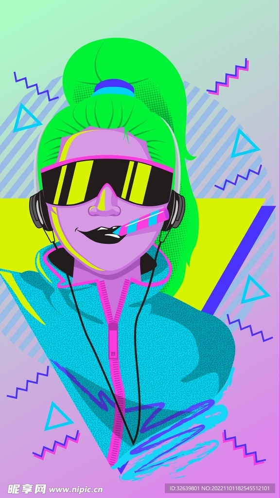 个性女人插画