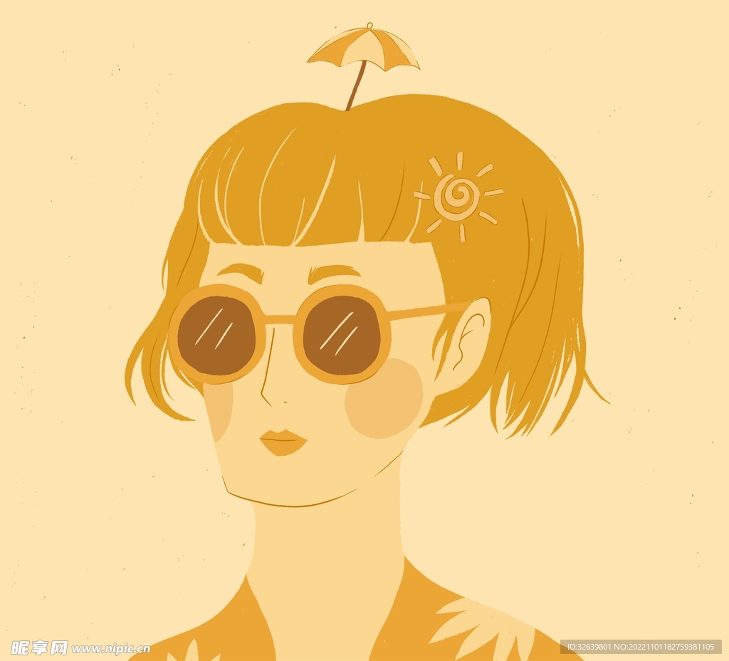 女孩插画
